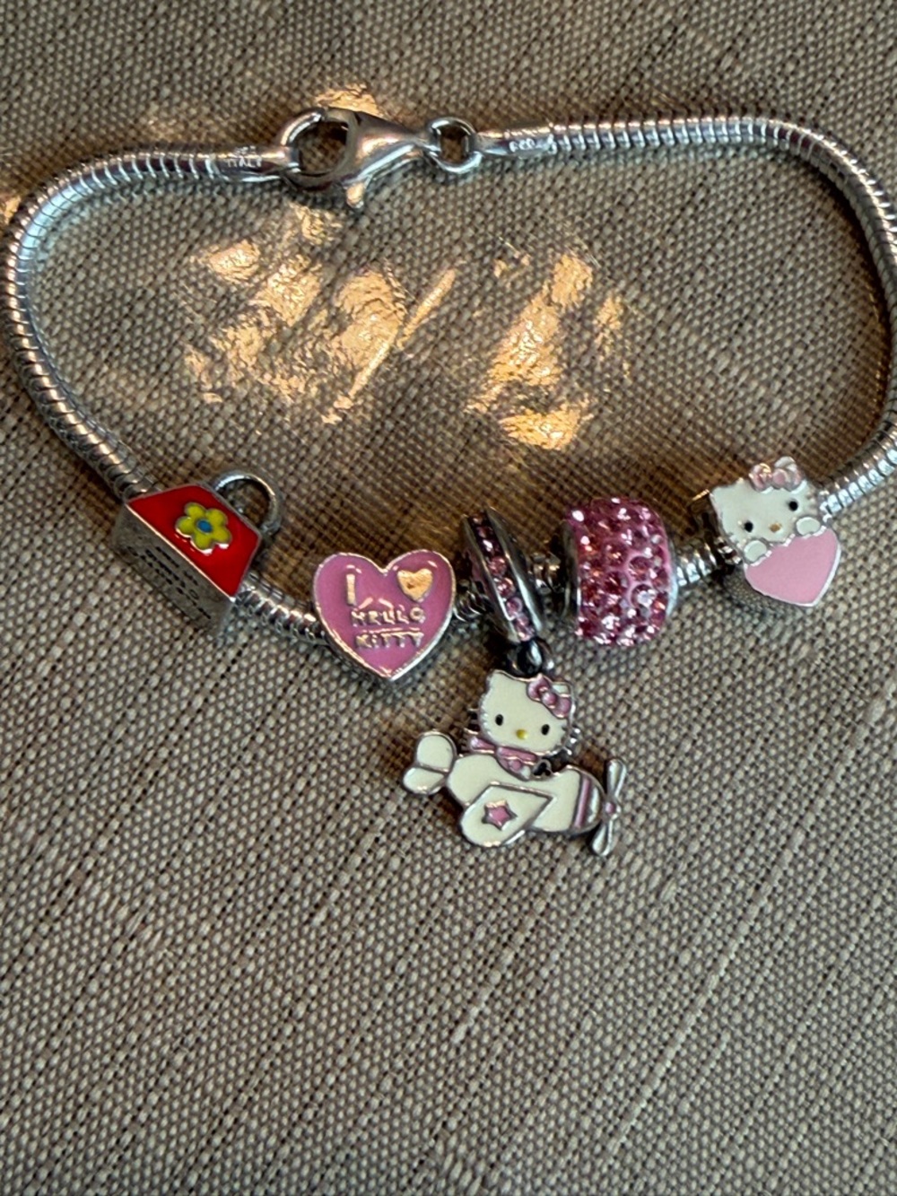 Hello Kitty vintage charm bracelet